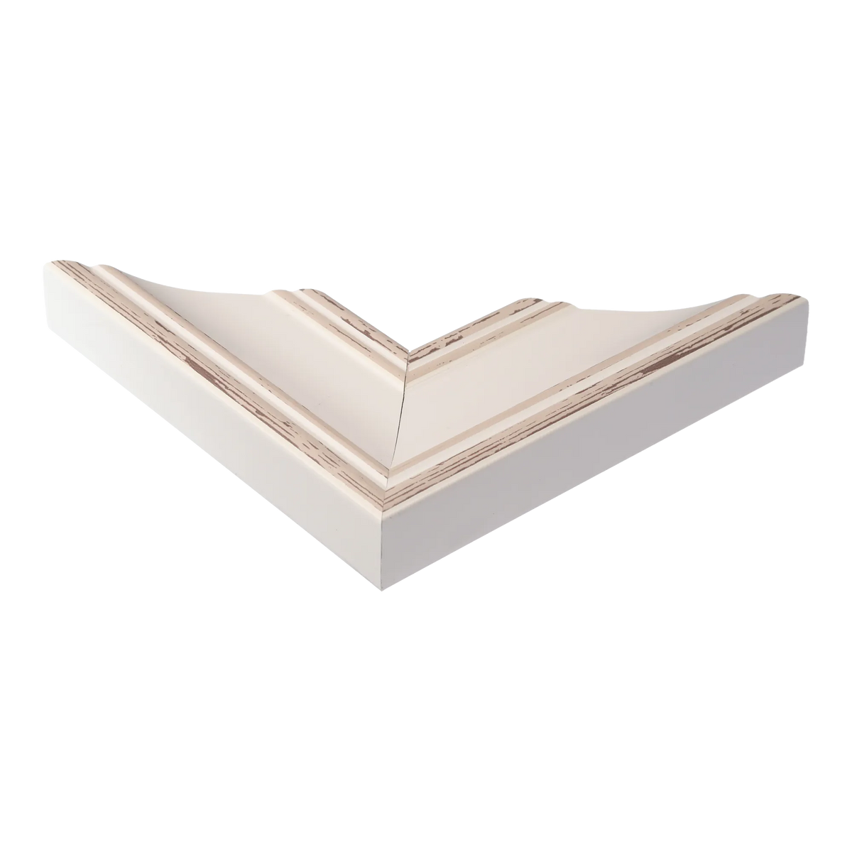 Corner view of Beach House II in cream picture frame