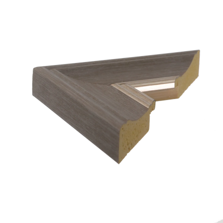 Side view of Beach House II picture frame in grey