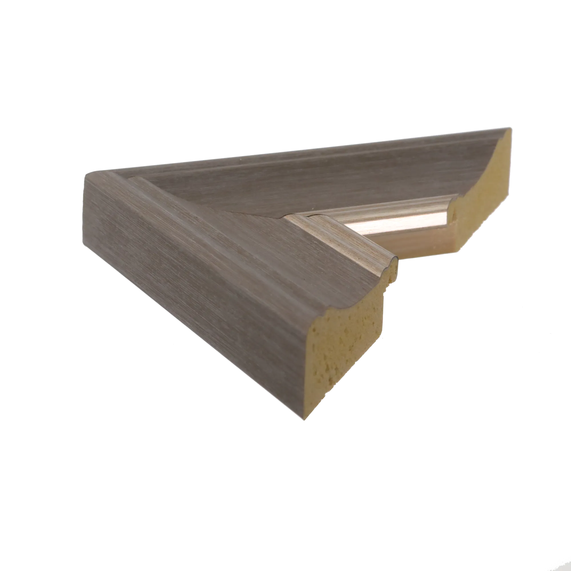 Side view of Beach House II picture frame in grey