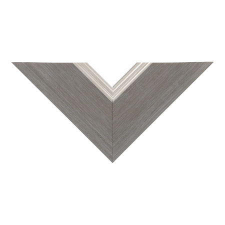 Top view of Beach House II picture frame in grey