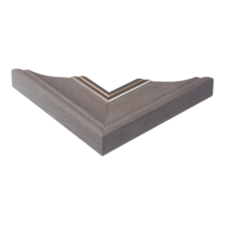 Corner view of Beach House II in grey picture frame