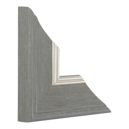 Vertical view of beach house ii grey picture frame