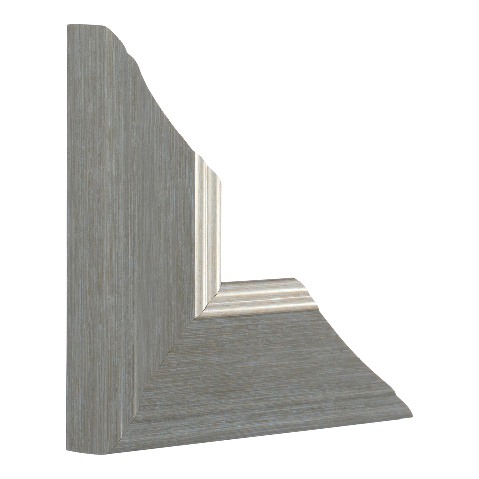 Vertical view of beach house ii grey picture frame