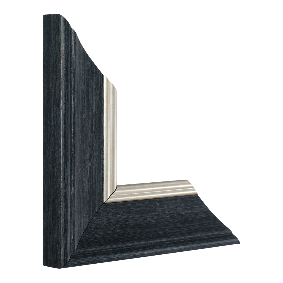 Vertical view of beach house ii silver picture frame