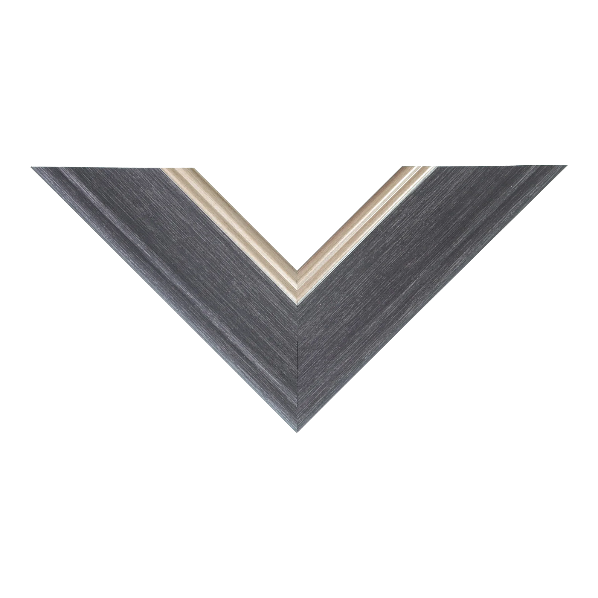 Top view of Beach House II picture frame in silver