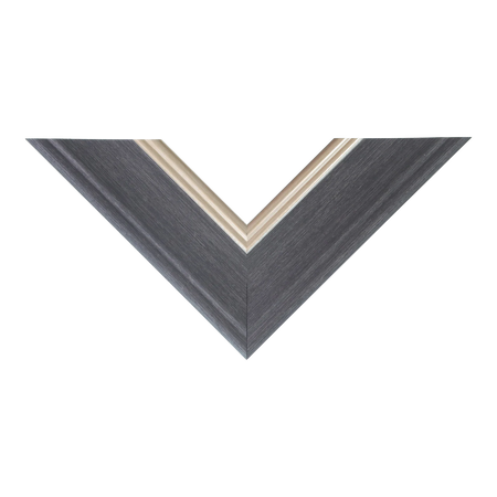 Top view of Beach House II picture frame in silver