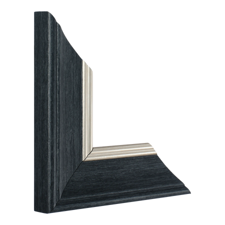 Vertical view of beach house ii silver picture frame