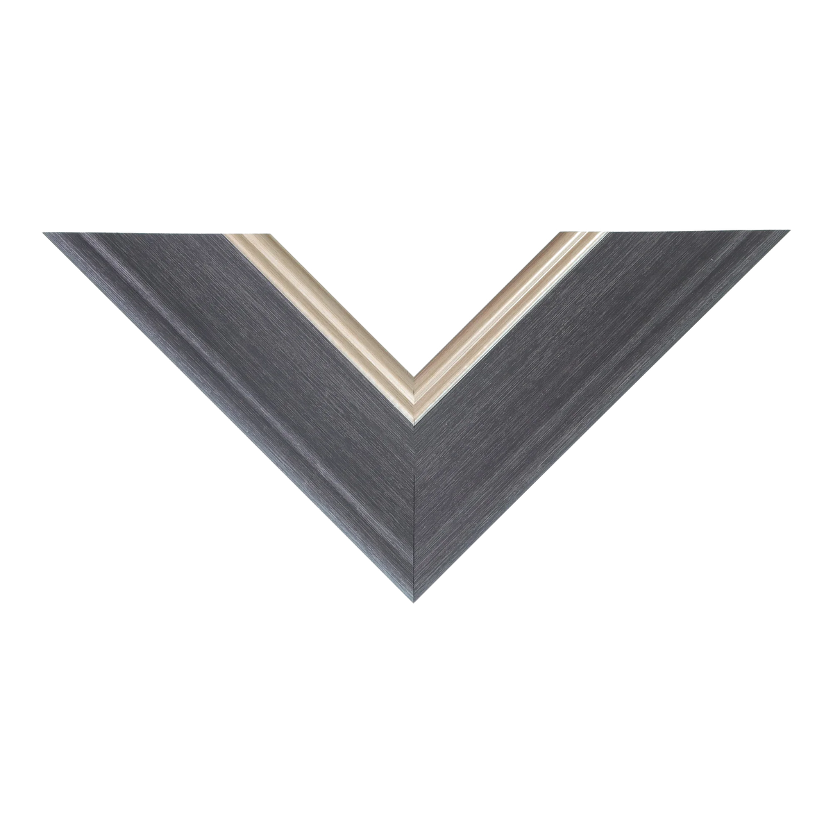 Top view of Beach House II picture frame in silver