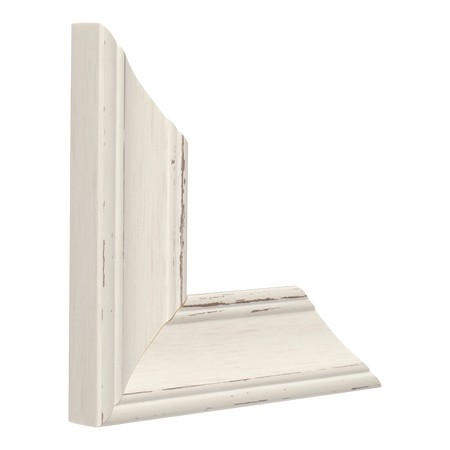 Vertical view of beach house ii white picture frame