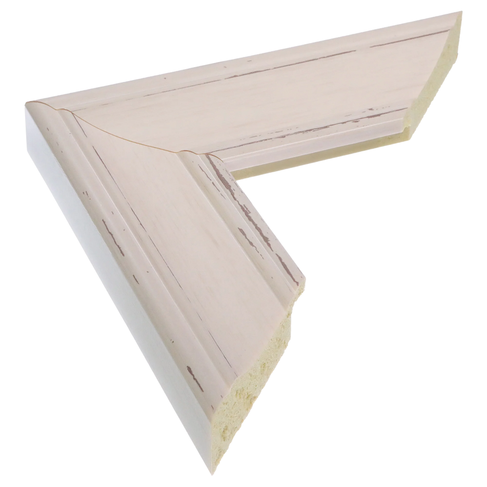 Beach House II in white picture frame