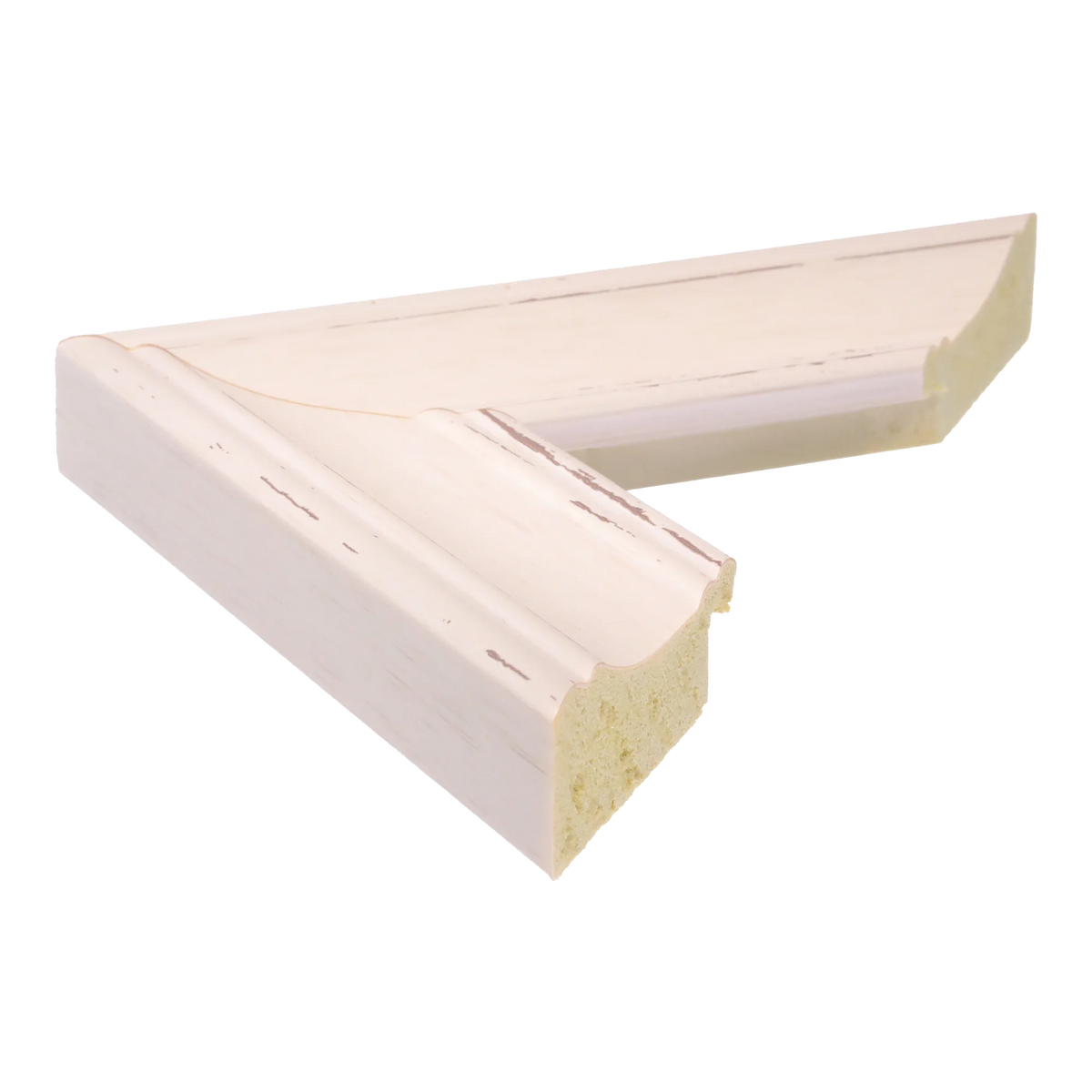 Side view of Beach House II picture frame in white