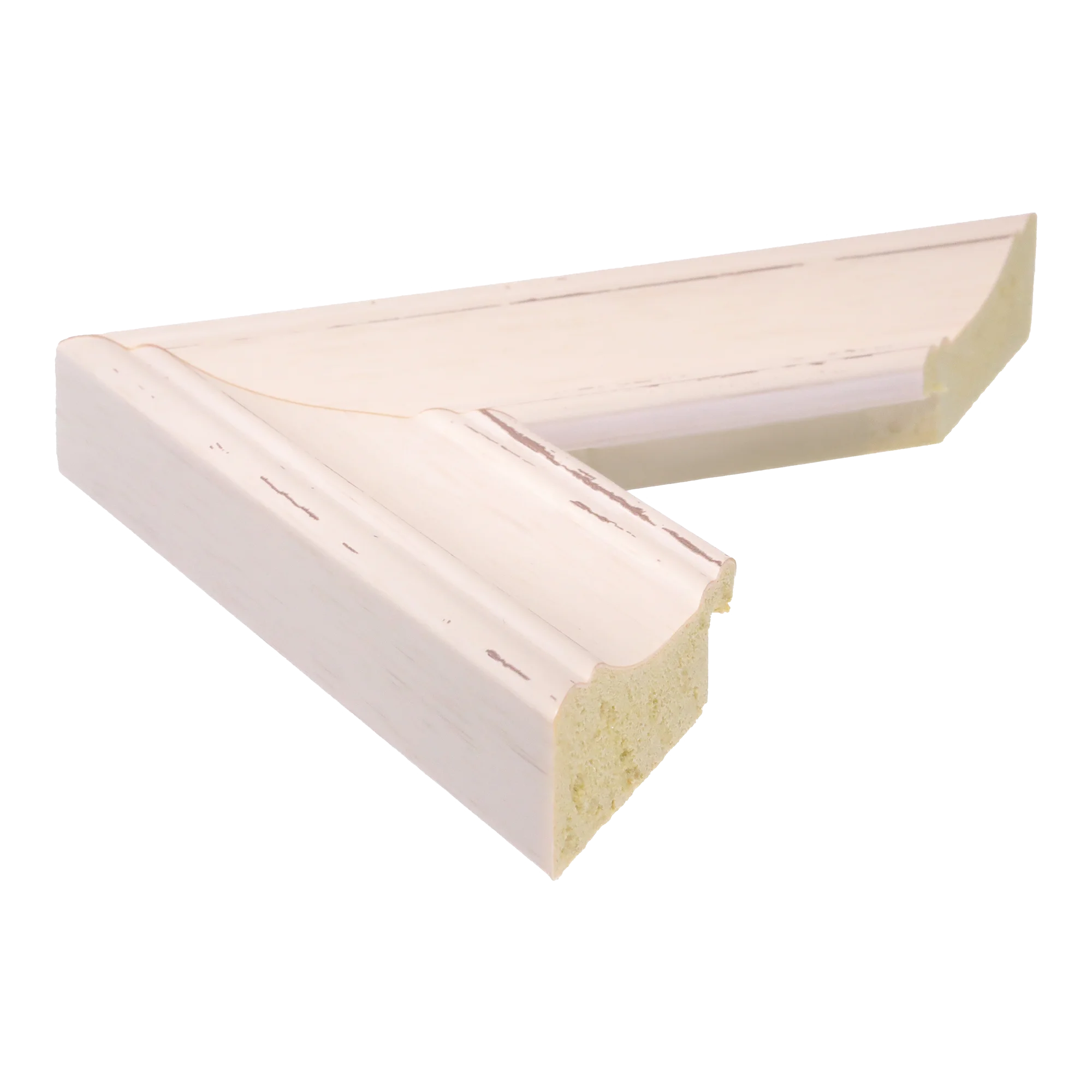 Side view of Beach House II picture frame in white