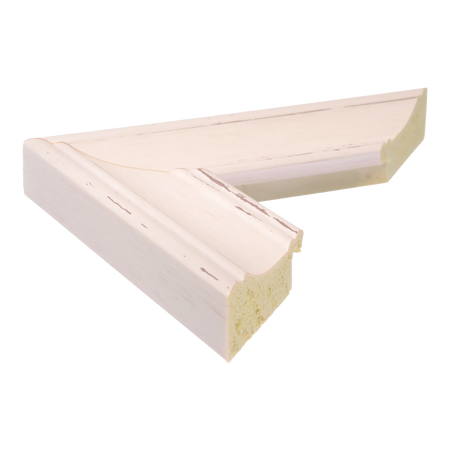 Side view of Beach House II picture frame in white