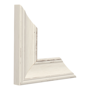 Vertical view of beach house ii white picture frame sample