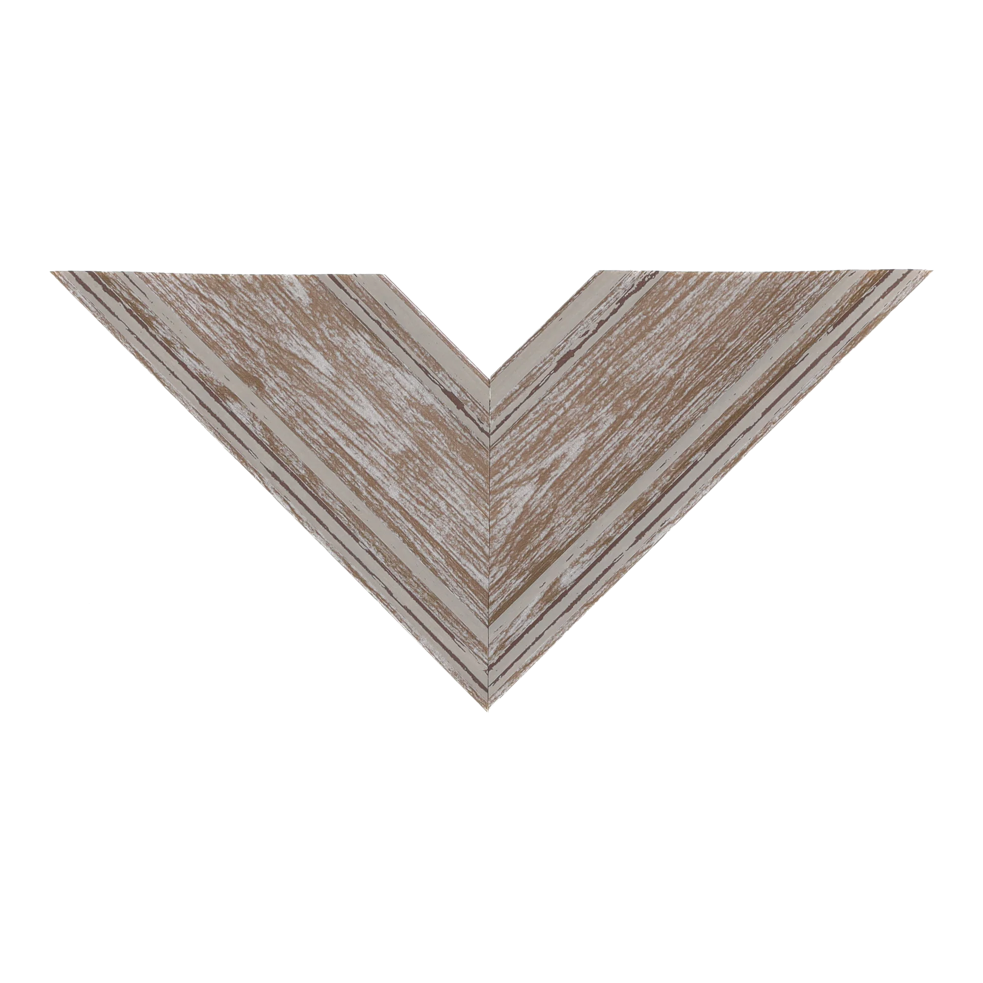 Top view of Beach House II picture frame in walnut