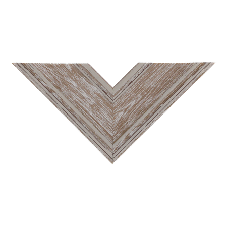 Top view of Beach House II picture frame in walnut