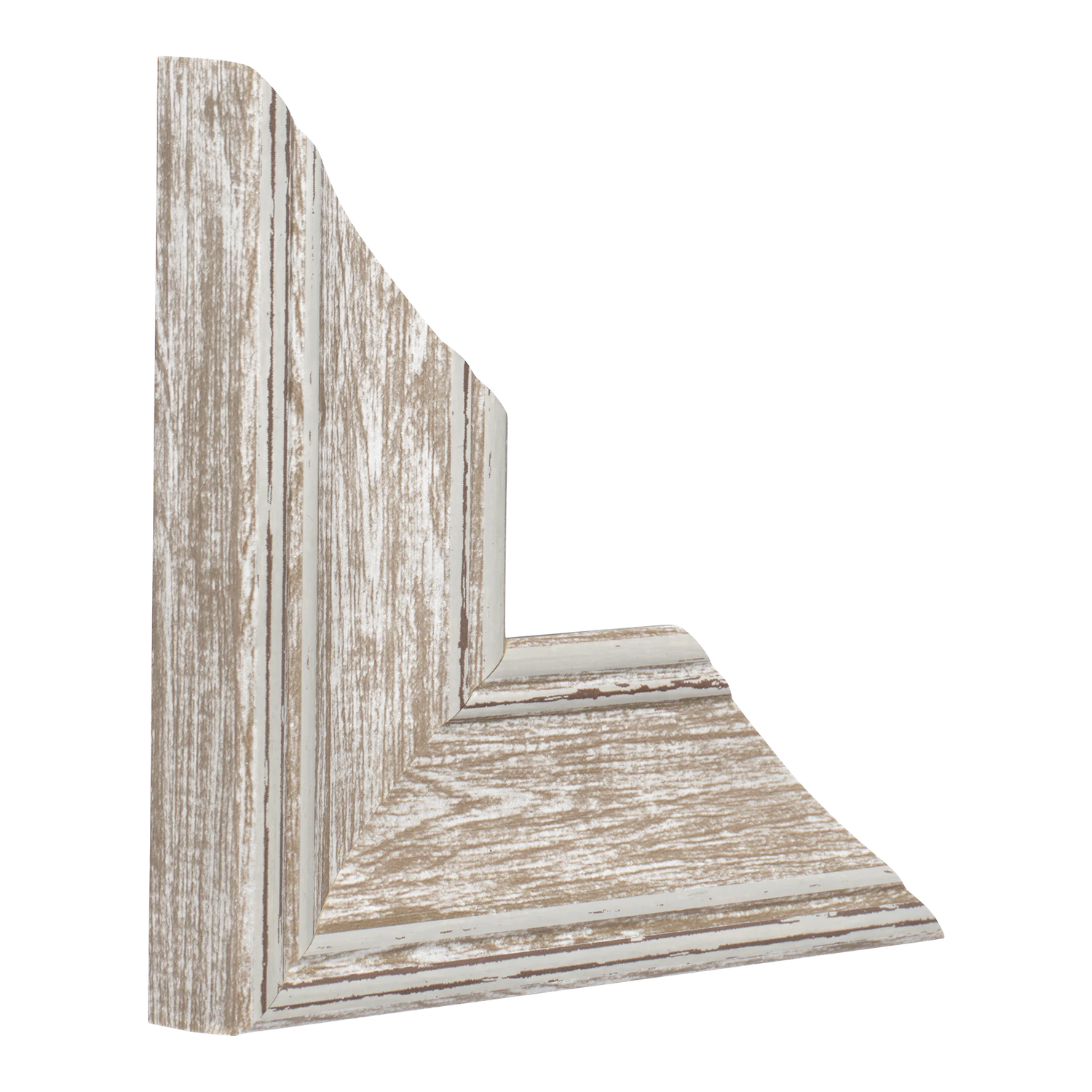 Vertical view of beach house ii walnut picture frame sample