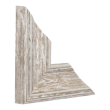 Vertical view of beach house ii walnut picture frame sample