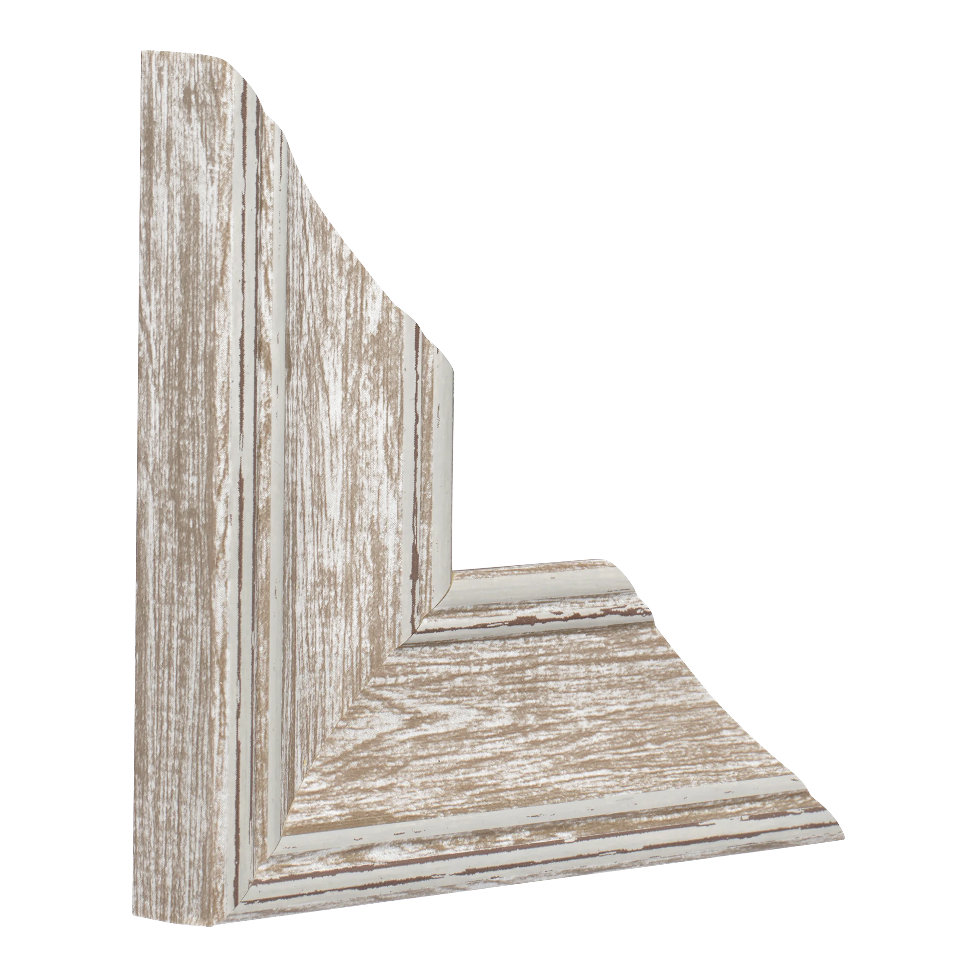 Vertical view of beach house ii walnut picture frame sample