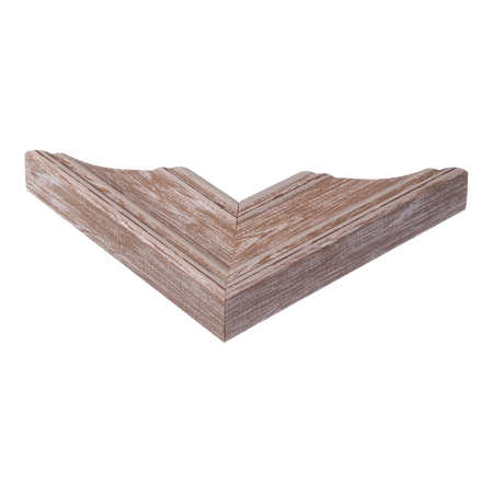 Corner view of Beach House II in walnut picture frame