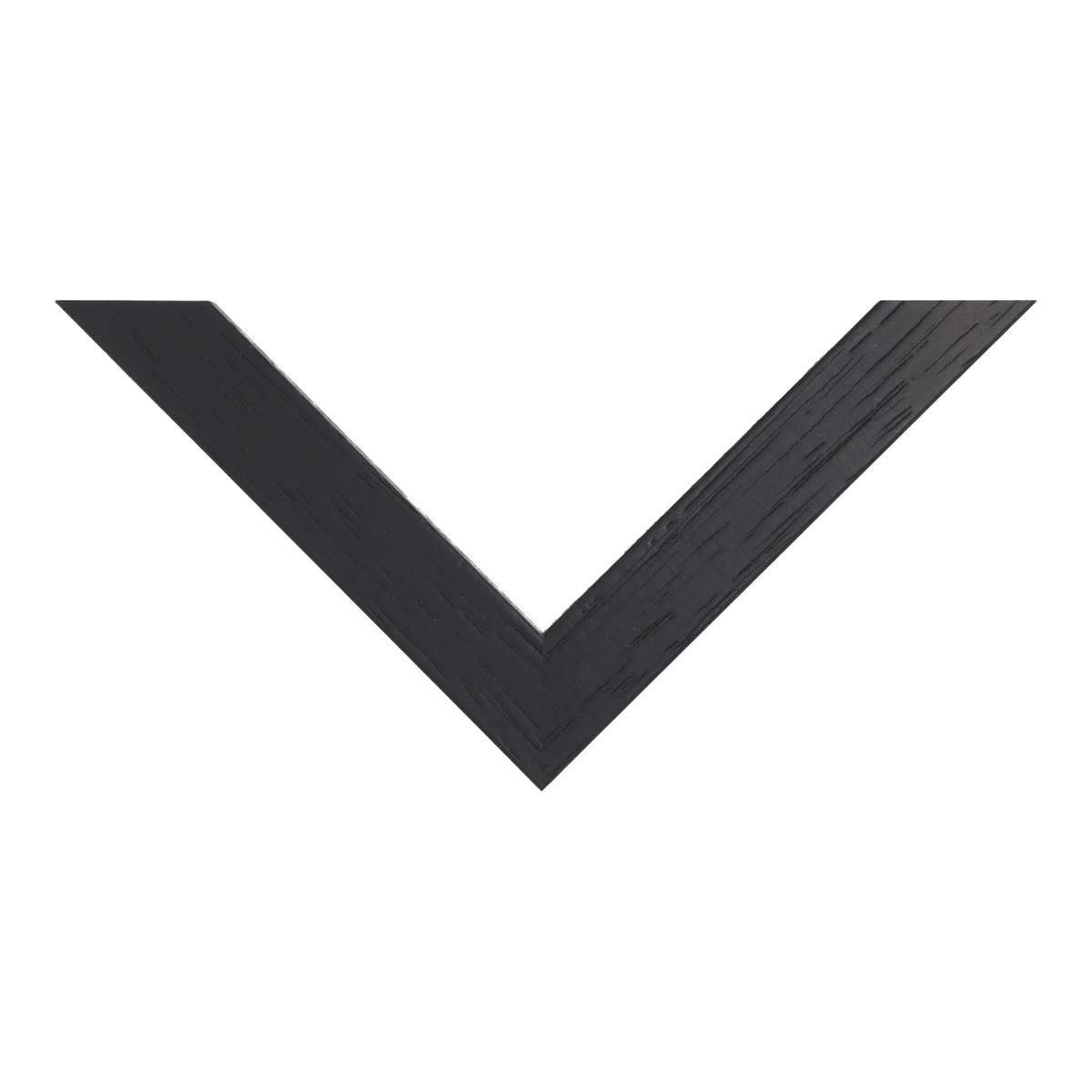 Top view of Box picture frame in black grain