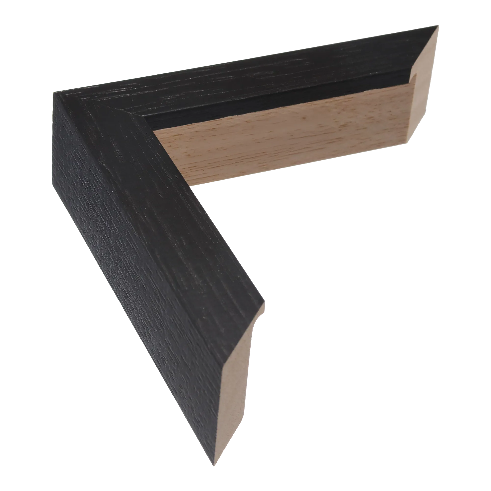 Box in black grain picture frame