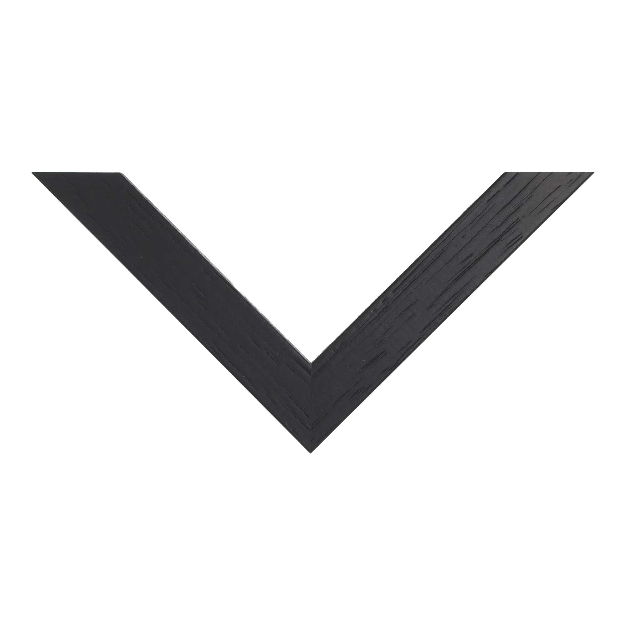 Top view of Box picture frame in black grain