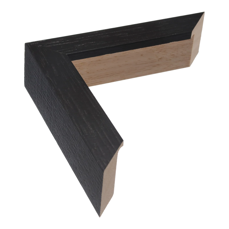 Box in black grain picture frame