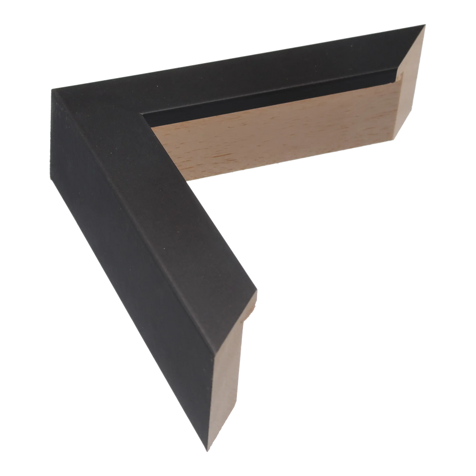 Box in black picture frame