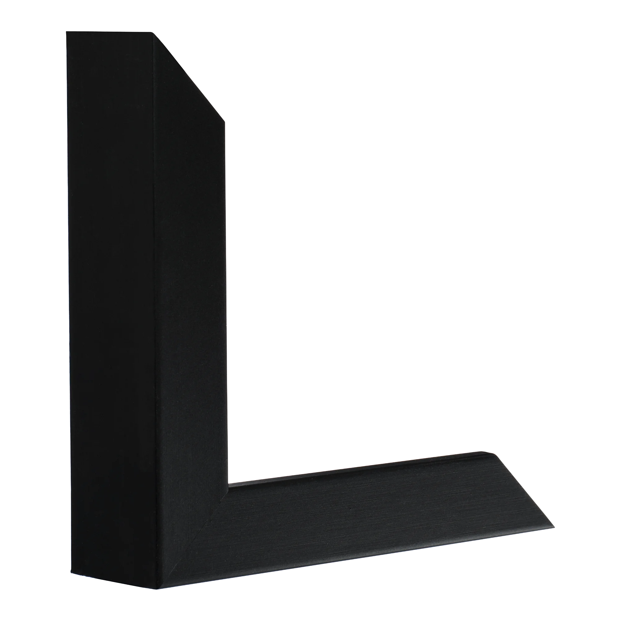 Vertical view of box black picture frame
