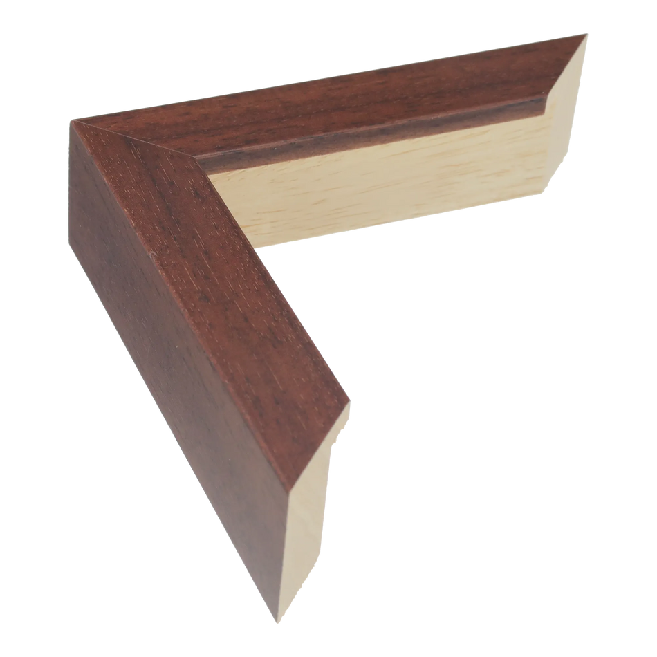 Box in brown picture frame