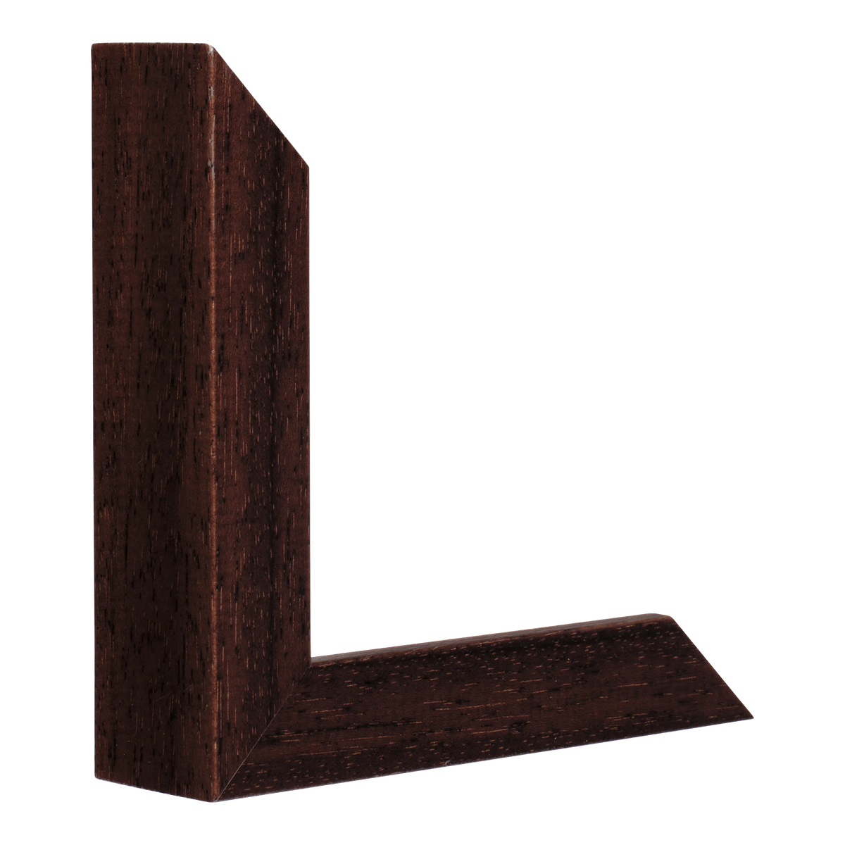 Vertical view of box brown picture frame