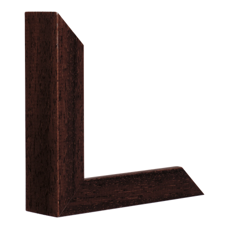 Vertical view of box brown picture frame