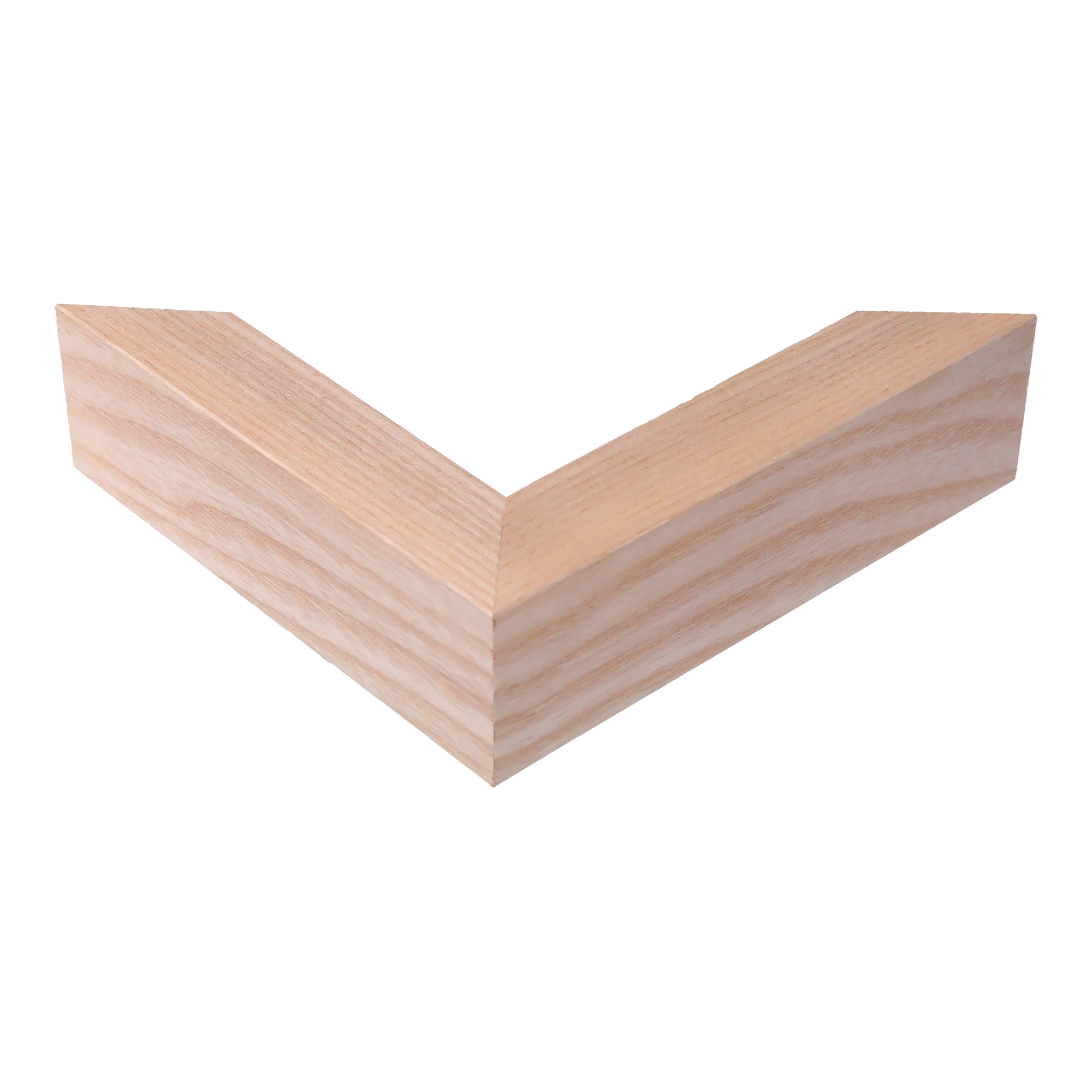 Corner view of Box in natural picture frame