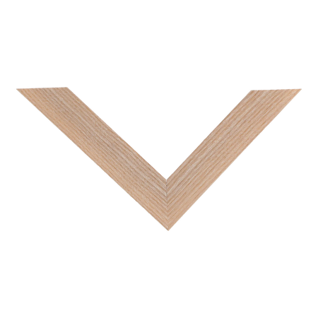 Top view of Box picture frame in natural