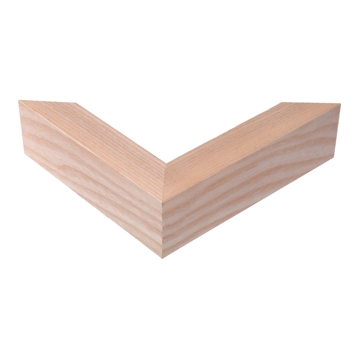 Corner view of Box in natural picture frame