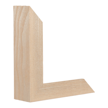 Vertical view of box natural picture frame sample