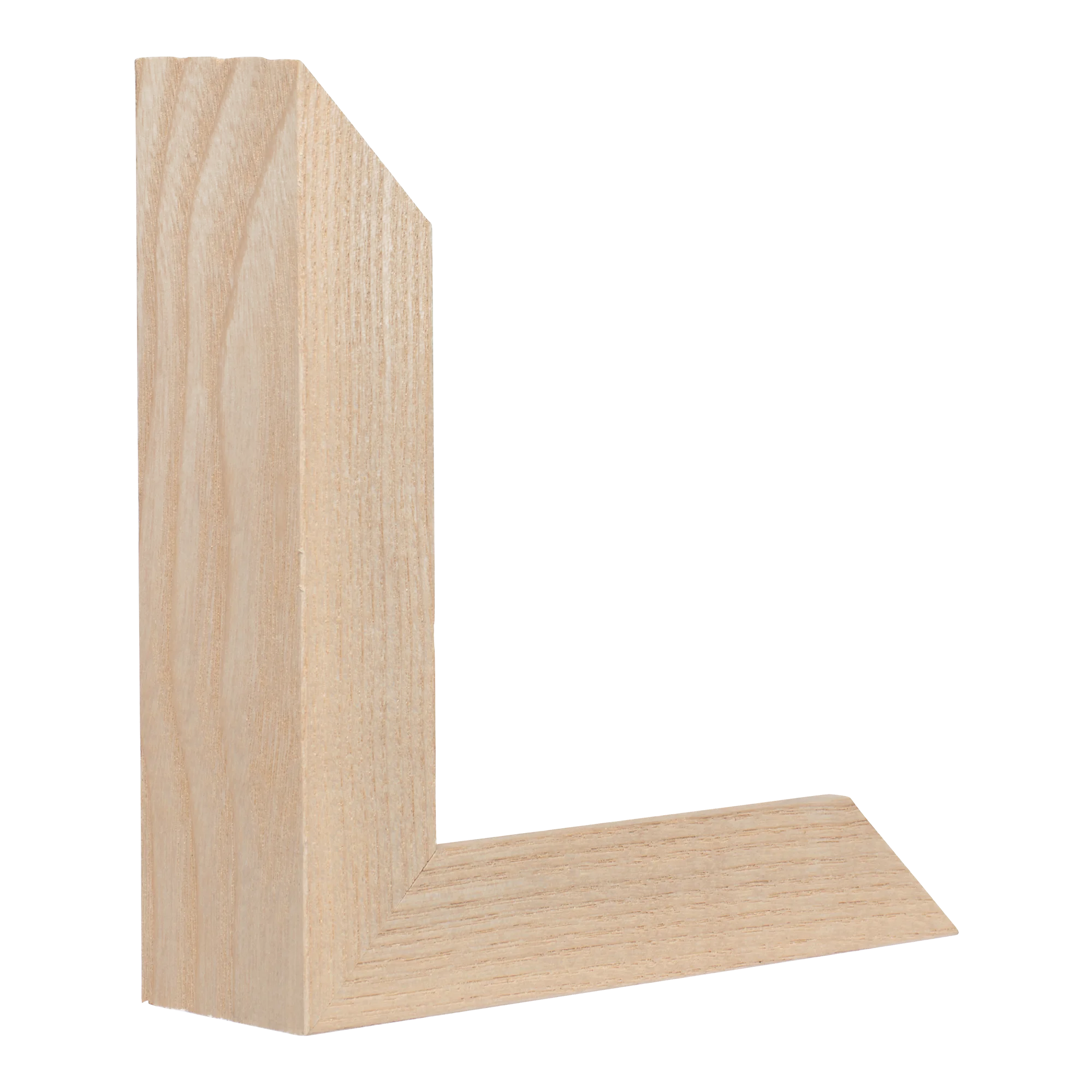 Vertical view of box natural picture frame sample
