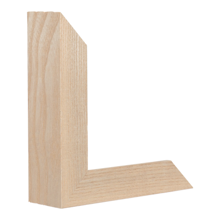 Vertical view of box natural picture frame