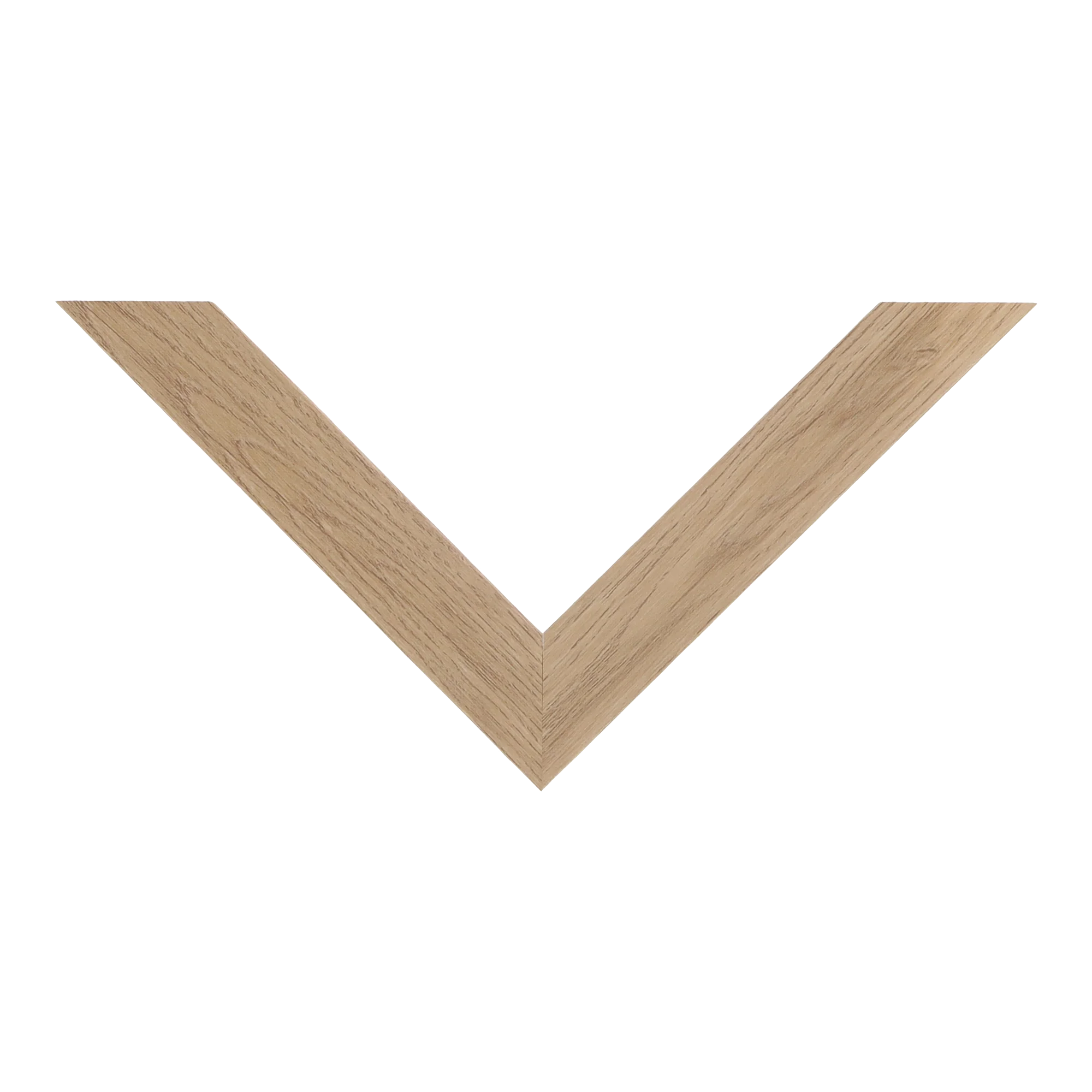 Top view of Box picture frame in oak grain