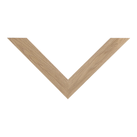 Top view of Box picture frame in oak grain