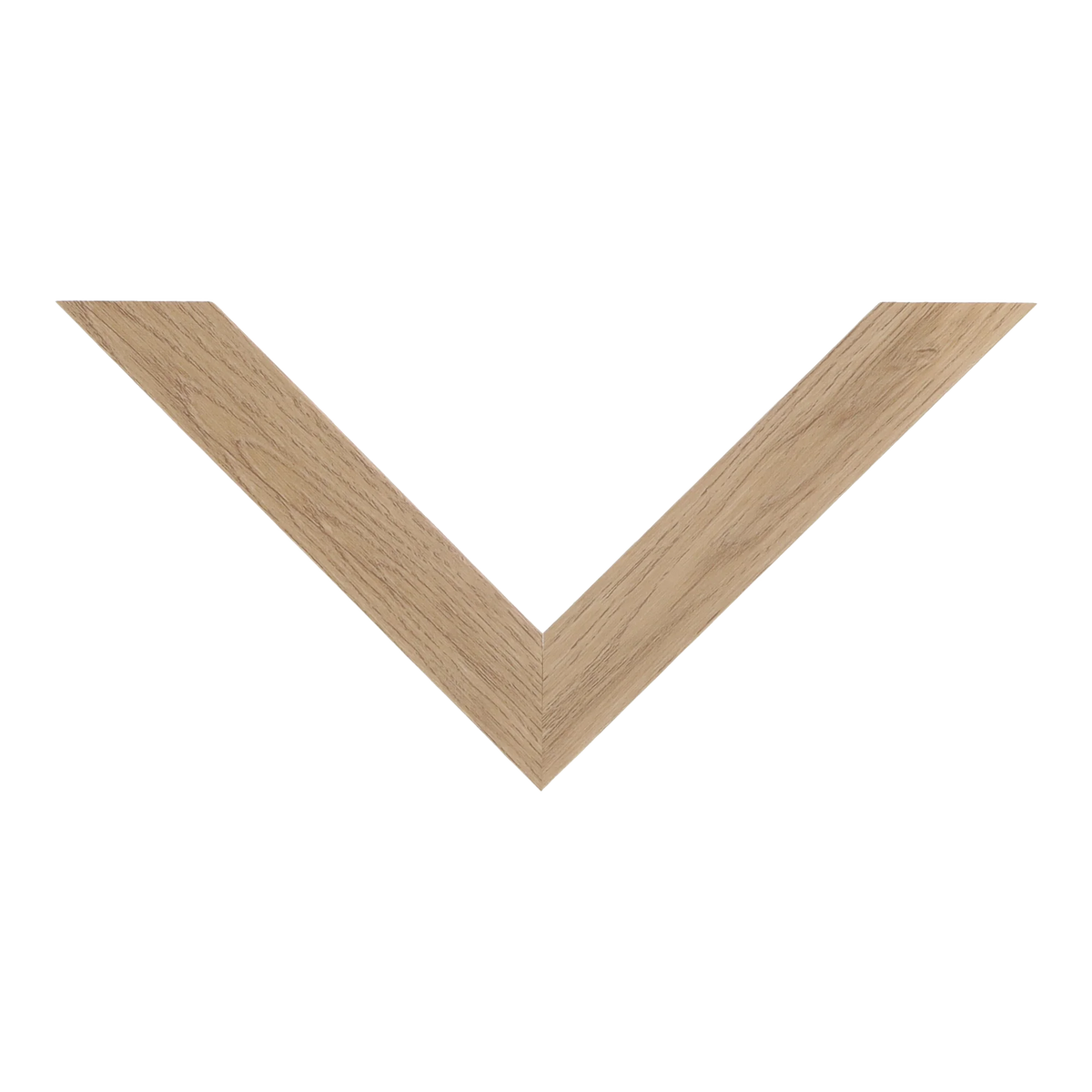 Top view of Box picture frame in oak grain