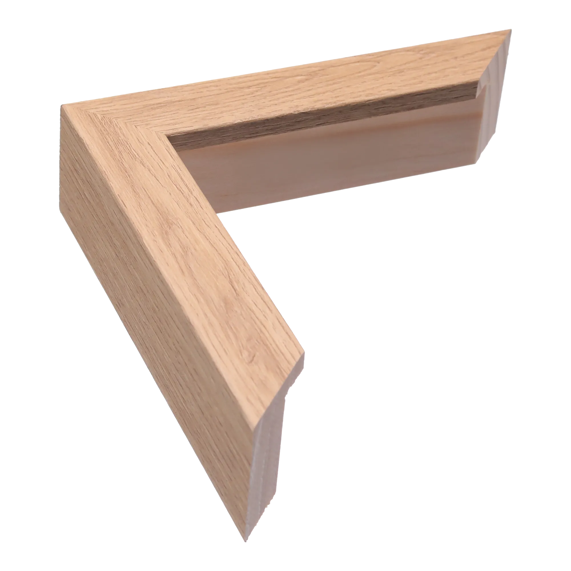 Box in oak grain picture frame