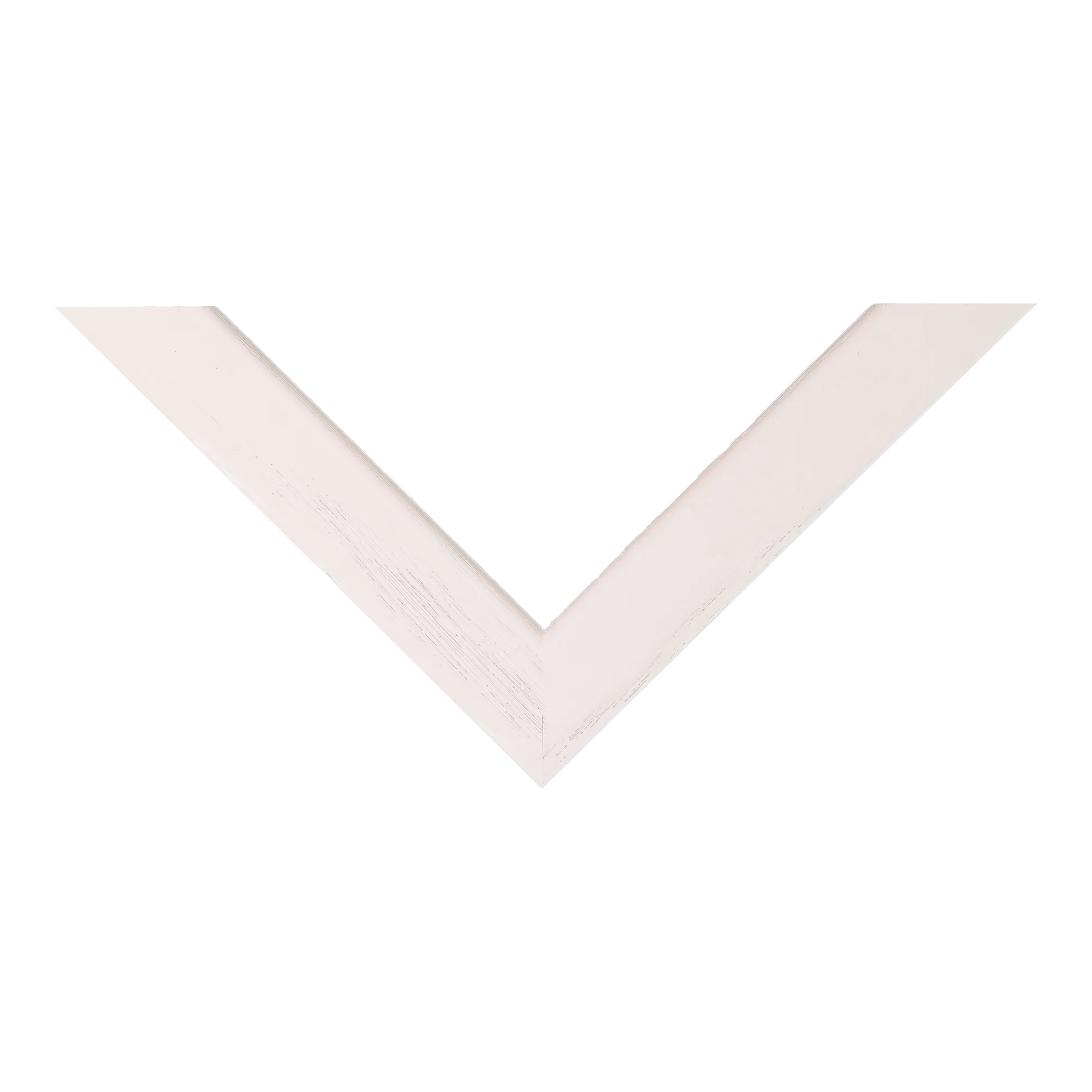 Top view of Box picture frame in white grain