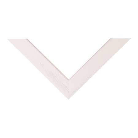 Top view of Box picture frame in white grain