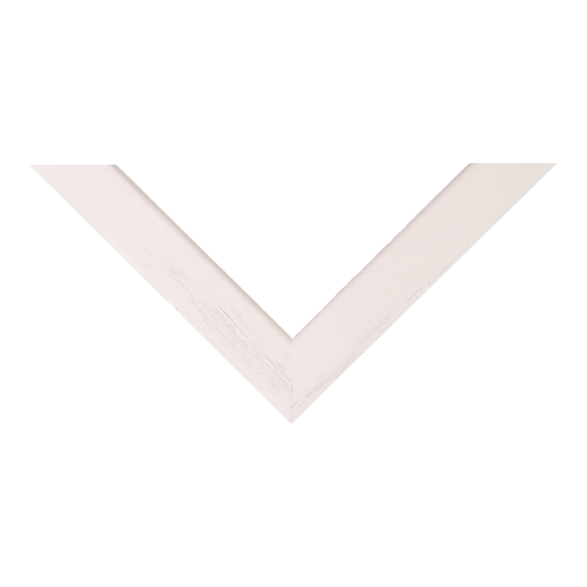 Top view of Box picture frame in white grain