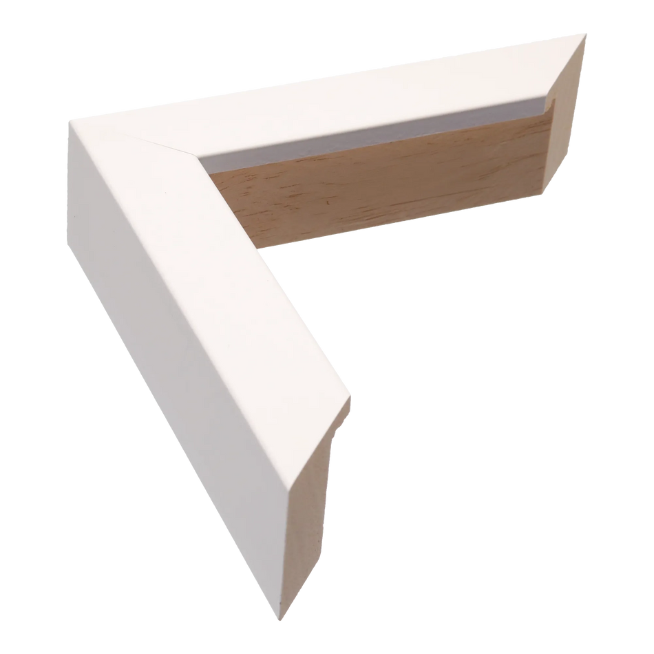 Box in white picture frame