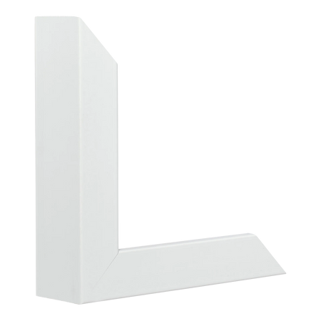 Vertical view of box white picture frame