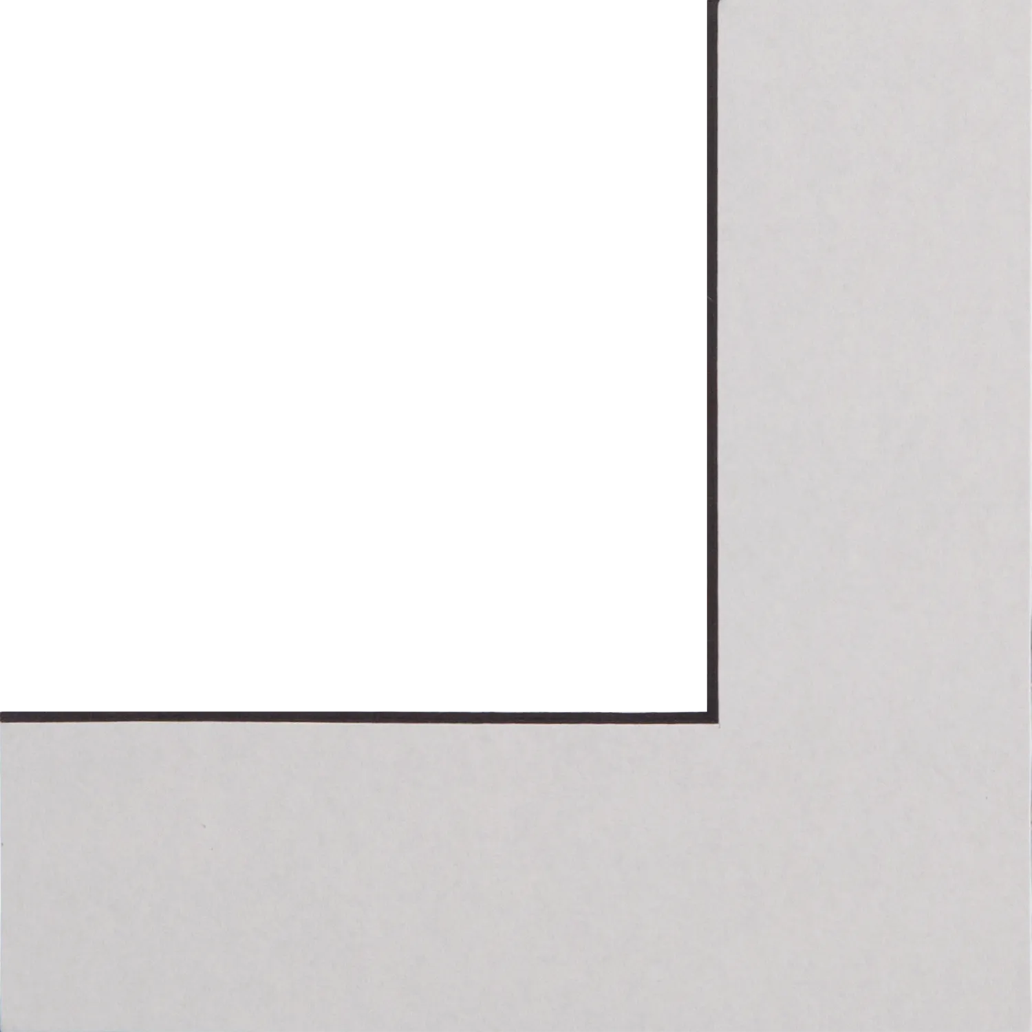 Bright White Black Core Mount Sample