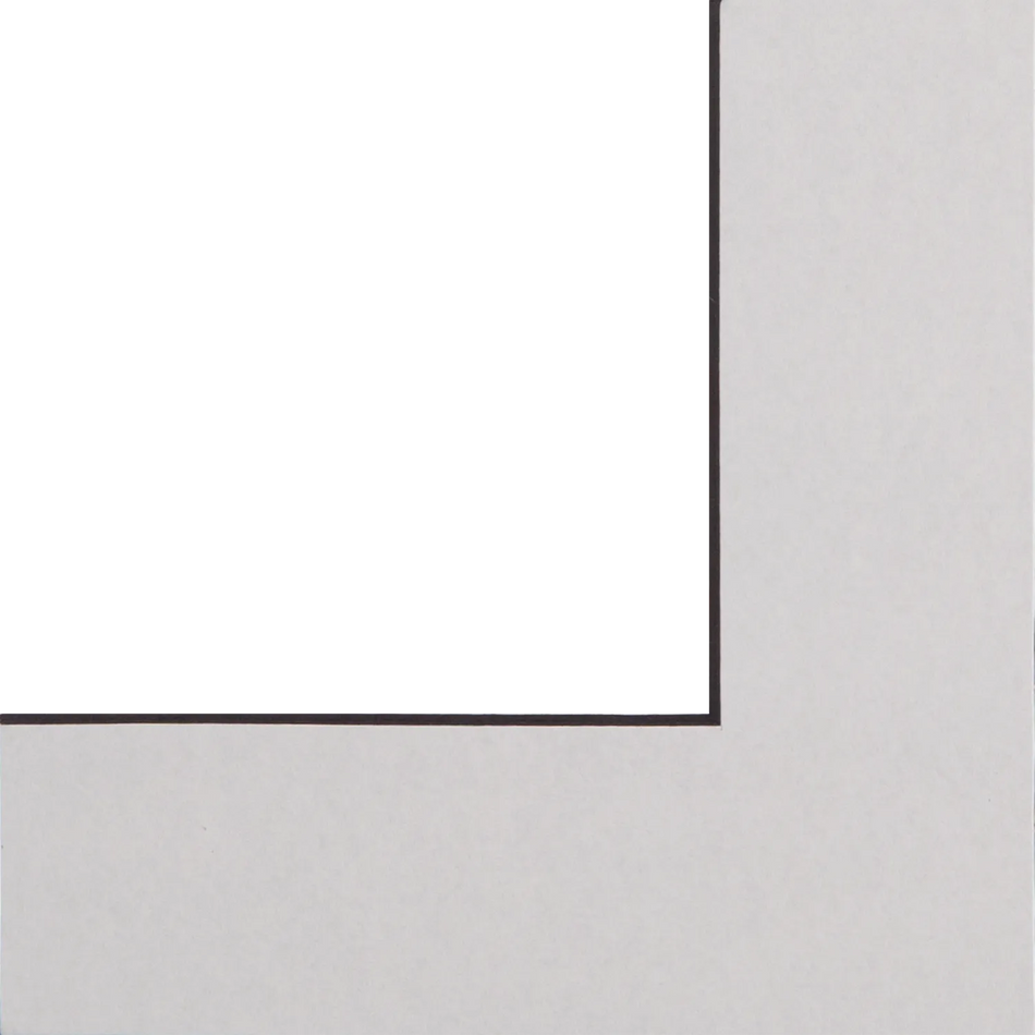 Bright White Black Core Mount Sample